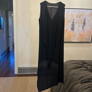 Bcbg Maxazria, black, size Medium sleeveless high-low dress